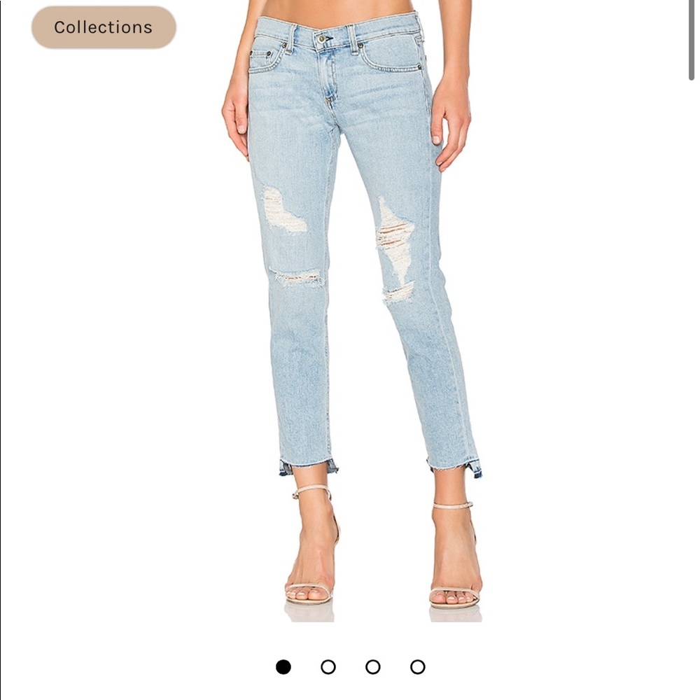 Rag & Bone Jeans Dre Capri Marina 25